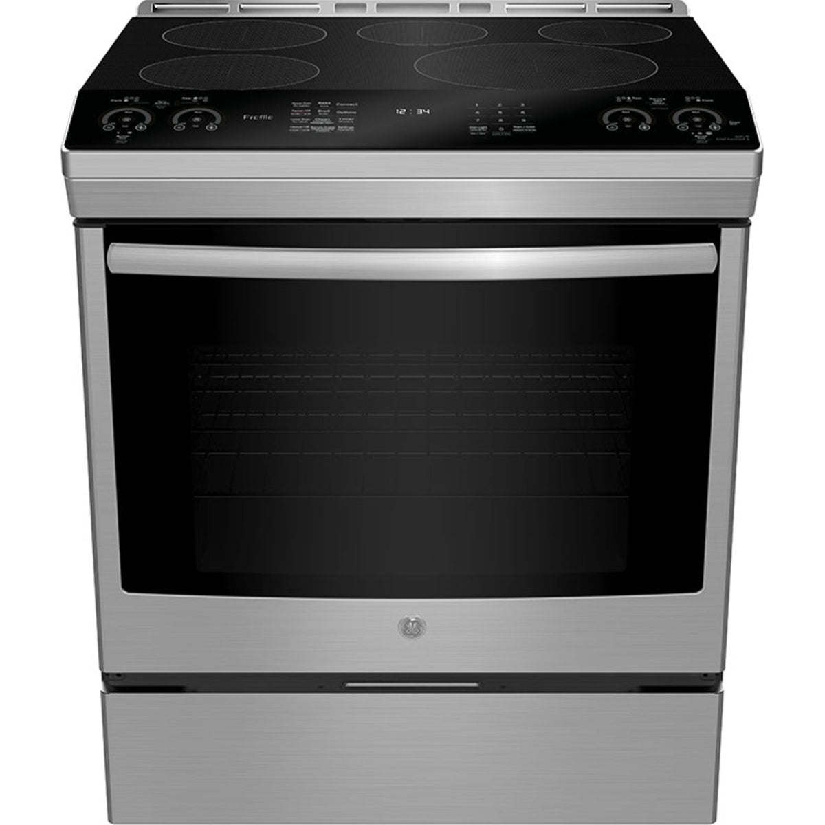 GE Profile 30" SlideIn SelfClean Induction Range with WiFi Stainless
