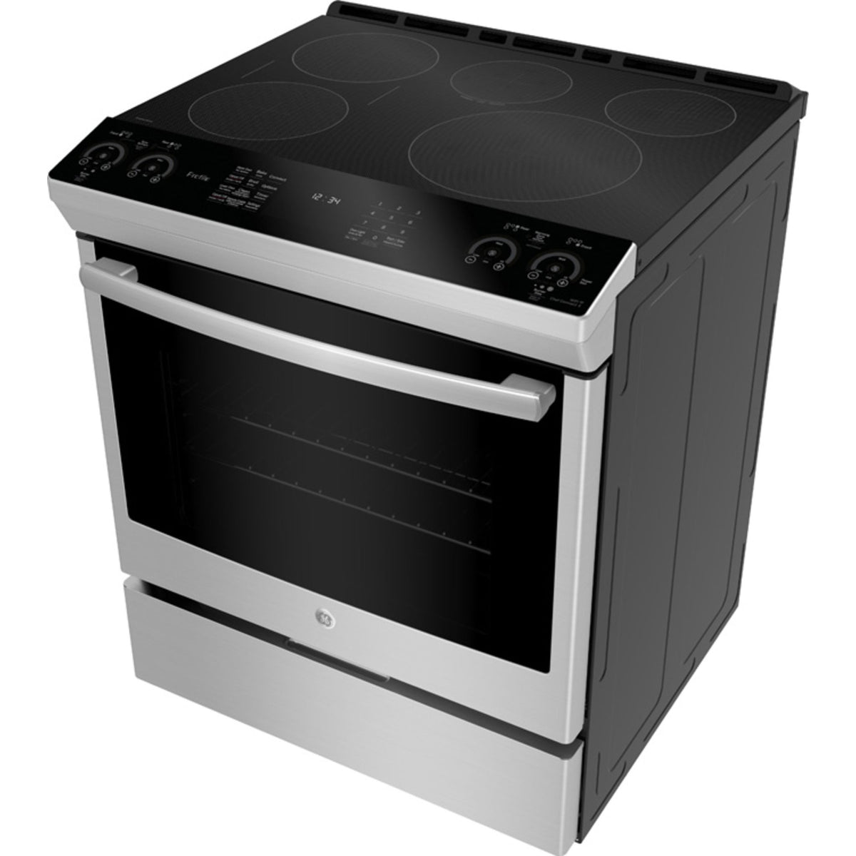 GE Profile 30" SlideIn SelfClean Induction Range with WiFi Stainless