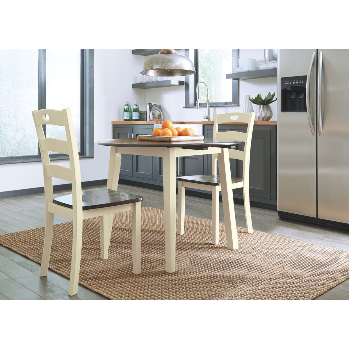 Woodanville Drop Leaf Table Cream/Brown (D335-15)