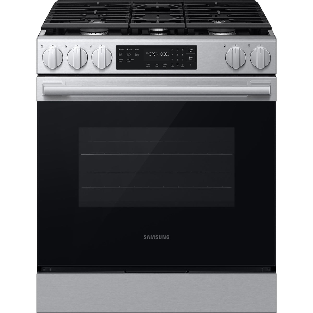 Samsung 70 Series Gas Slide-in Range with AryFry - Stainless Steel (NS ...