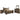 Juararo 6 Piece King Poster Bedroom - Dark Brown