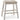 Skempton Counter Height Stool - White/Light Brown - (D394-024)